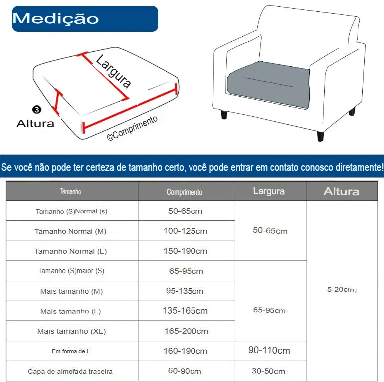 capas de sofá - jacquard grossa