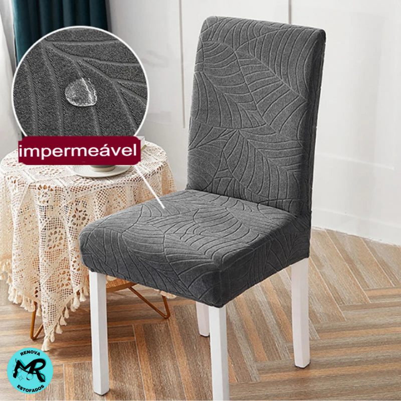 CoverPro Jacquard – Slipcover Impermeável para Cadeiras